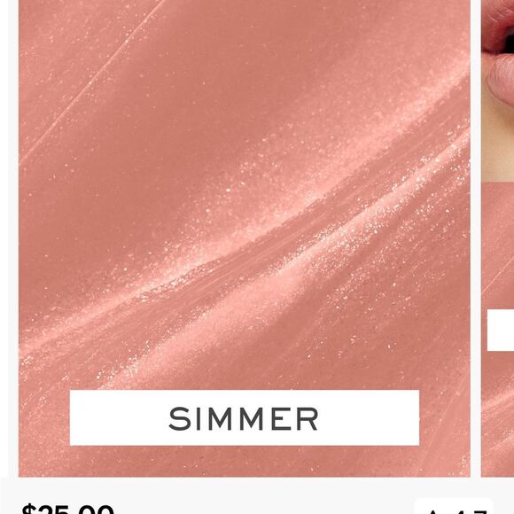 Lancome Juicy Tubes lip gloss "Simmer" Opalescent Creamy Nude Shine Hydration - Picture 4 of 7